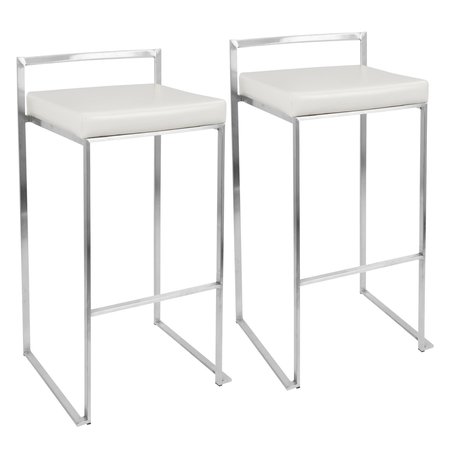 Lumisource Fuji Stacker Barstool - Set of 2 PR BS-FUJI W2